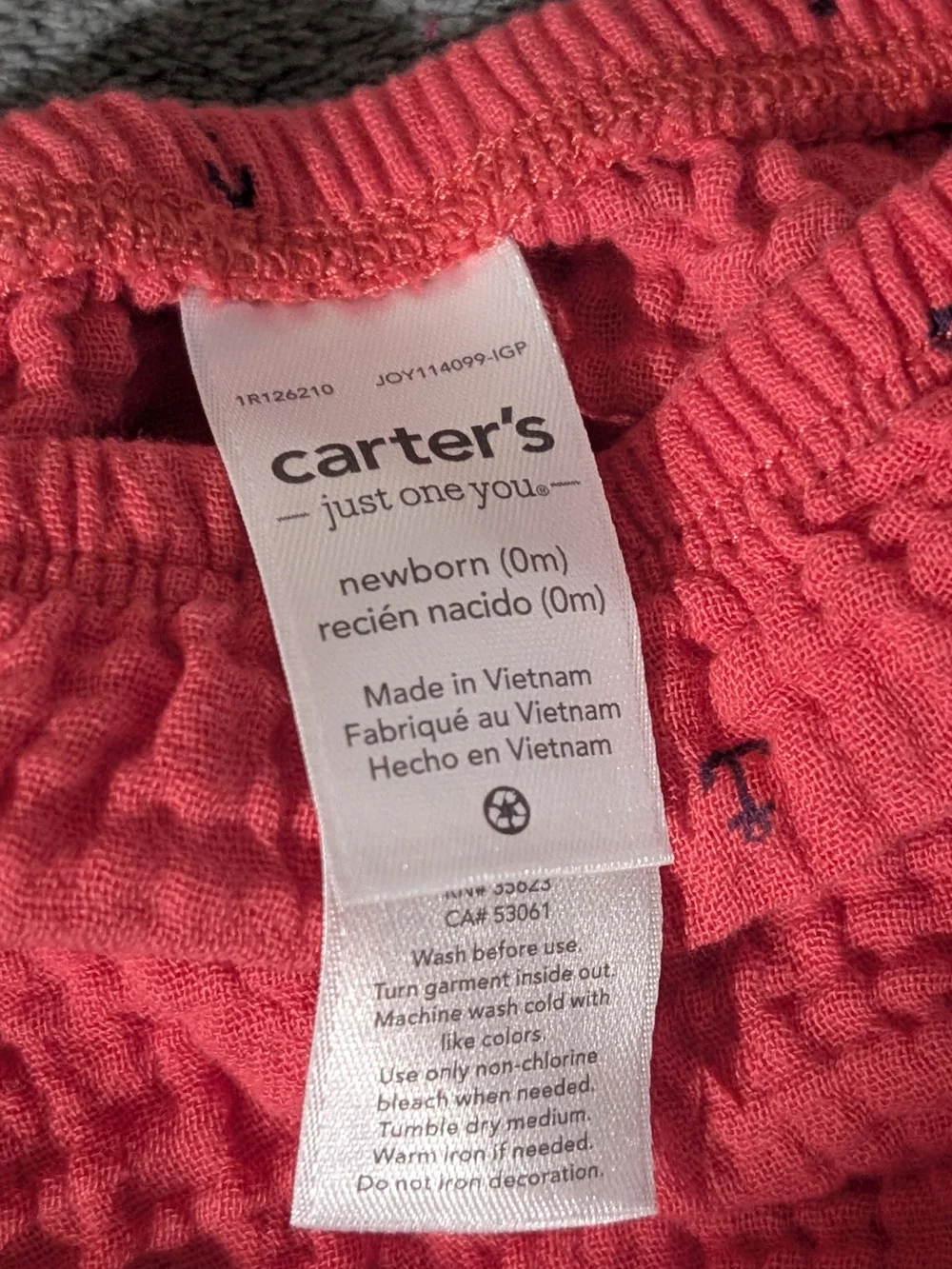 Carter's Bright Red Cotton Dress with Matching Bloomers